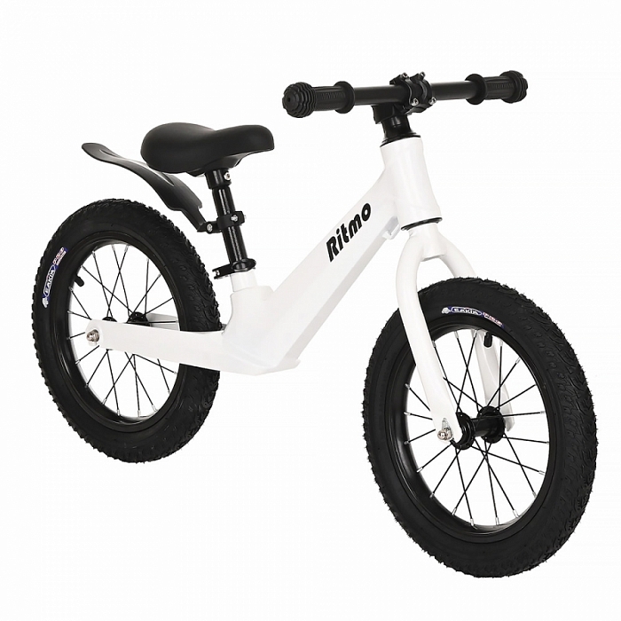 PITUSO Беговел Ritmo, Magnesium, колеса AIR 14", заднее крыло White/Белый
