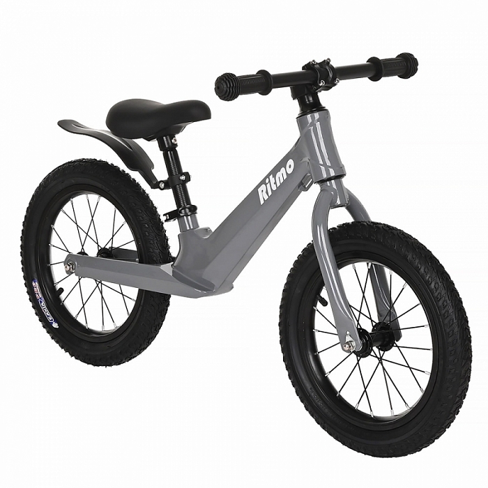 PITUSO Беговел Ritmo, Magnesium, колеса AIR 14", заднее крылоGrey/Серый