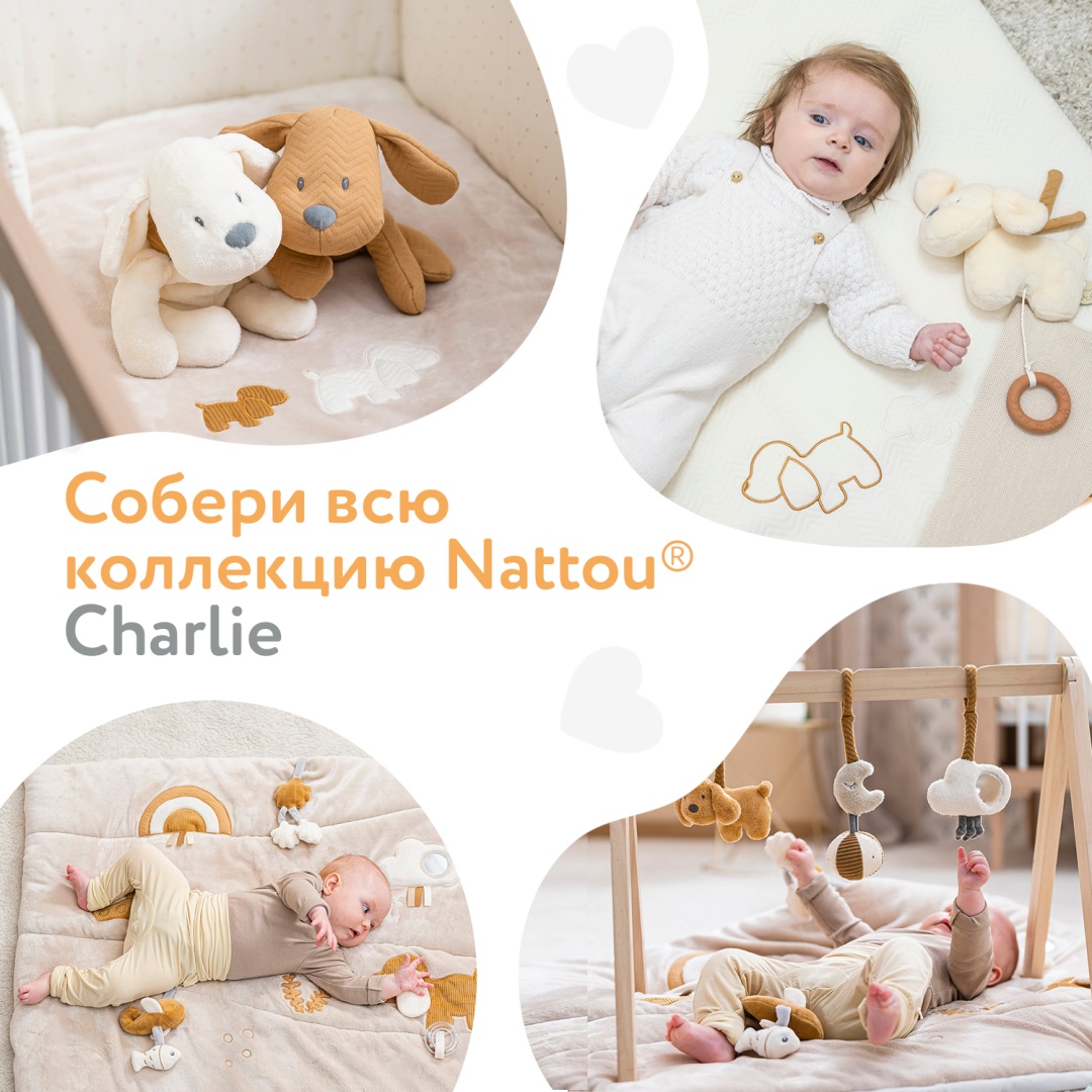 Качалка Nattou Собачка ЦБ-00009426 коричневый