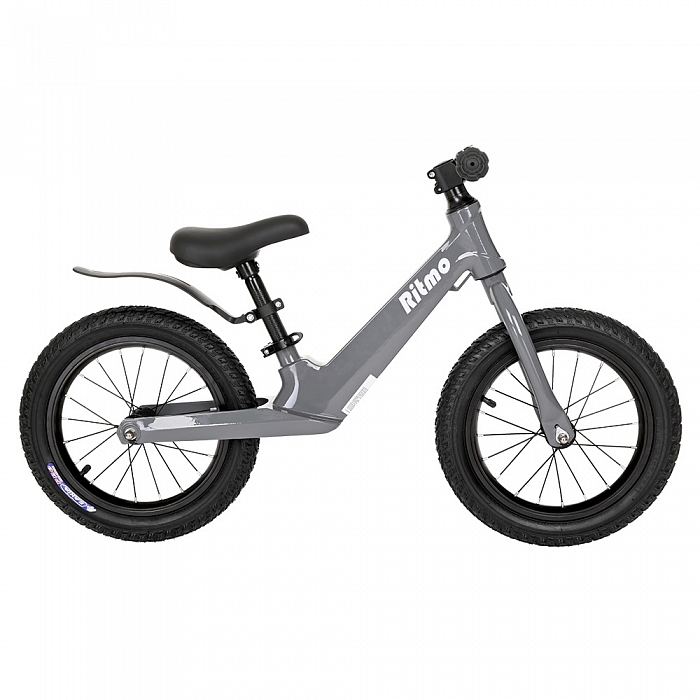 PITUSO Беговел Ritmo, Magnesium, колеса AIR 14", заднее крылоGrey/Серый