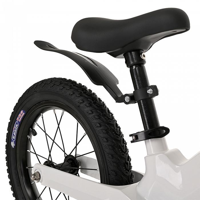 PITUSO Беговел Ritmo, Magnesium, колеса AIR 14", заднее крыло White/Белый