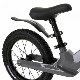 PITUSO Беговел Ritmo, Magnesium, колеса AIR 14", заднее крылоGrey/Серый