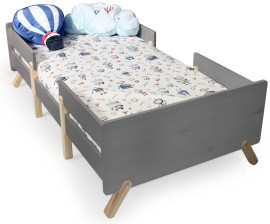 Кровать подростковая Bambini Lazuri серый