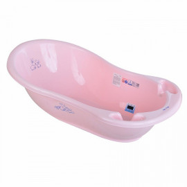 Детская ванночка для купания Tega Baby Little Bunnies Кролики со сливом розовая 102 см
