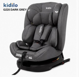 Kidilo Автокресло до 12 лет 0/1/2/3 (до 36 кг) серый G225