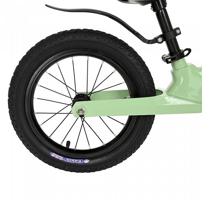 PITUSO Беговел Ritmo, Magnesium, колеса AIR 14", заднее крыло Mint/Ментол